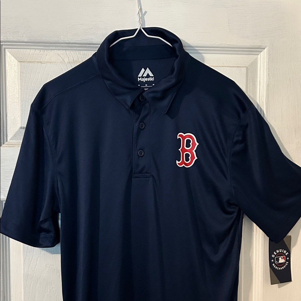 Majestic Dark Blue Red Sox Polo